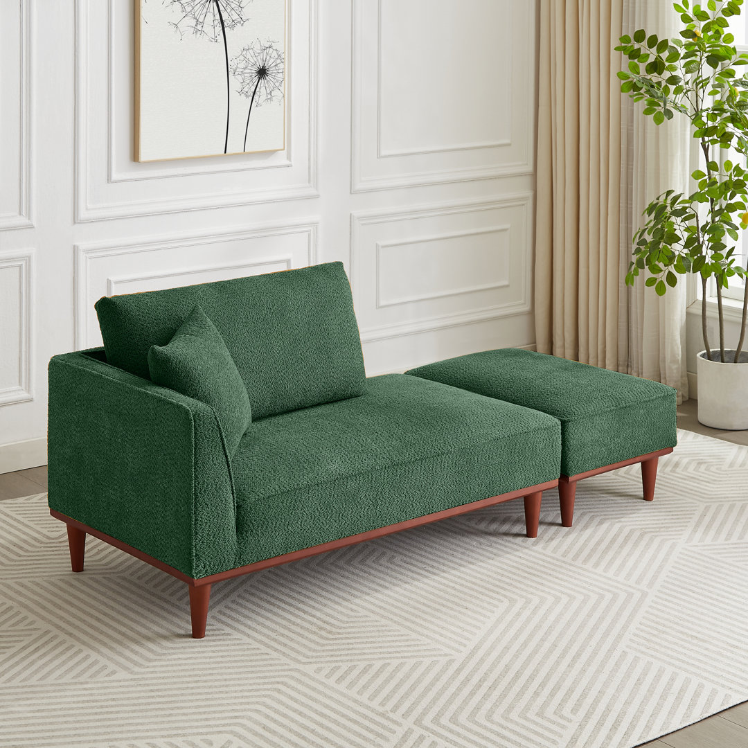 Finken Upholstered Chaise Lounge and Stool